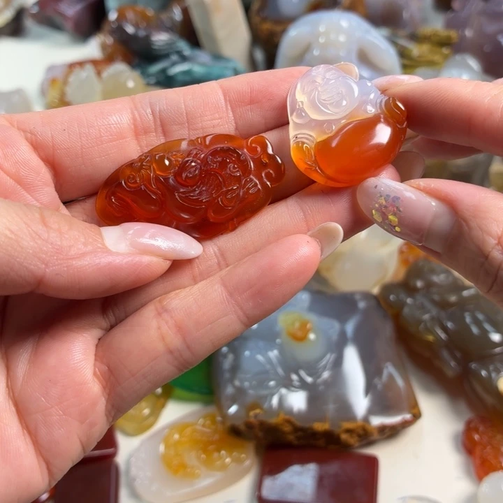 玛瑙/玉髓未镶嵌吊坠(不含链)