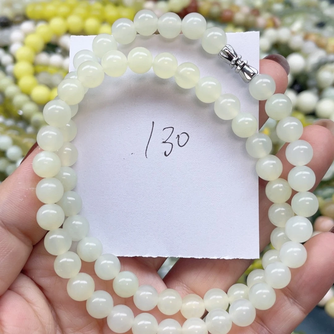 未镶嵌蛇纹石玉手链