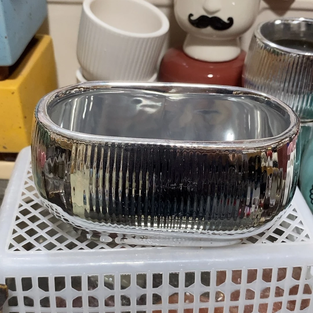 摆件陶盆有孔 瑕疵介意勿拍