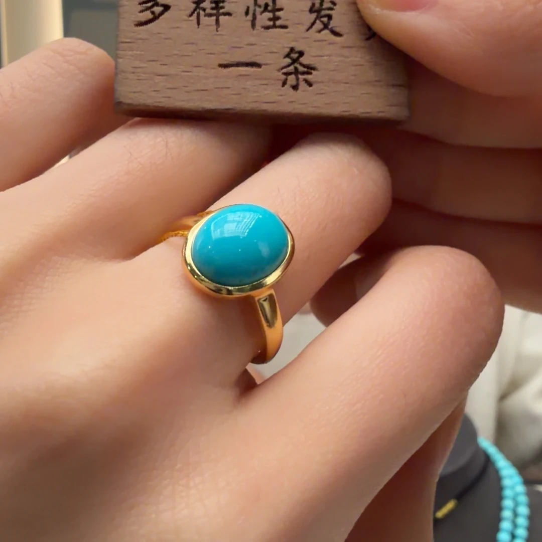 绿松石银S925镶嵌颈饰