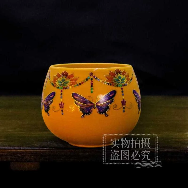 《蝶恋花》蝴蝶黄段罗汉杯/容量50毫升