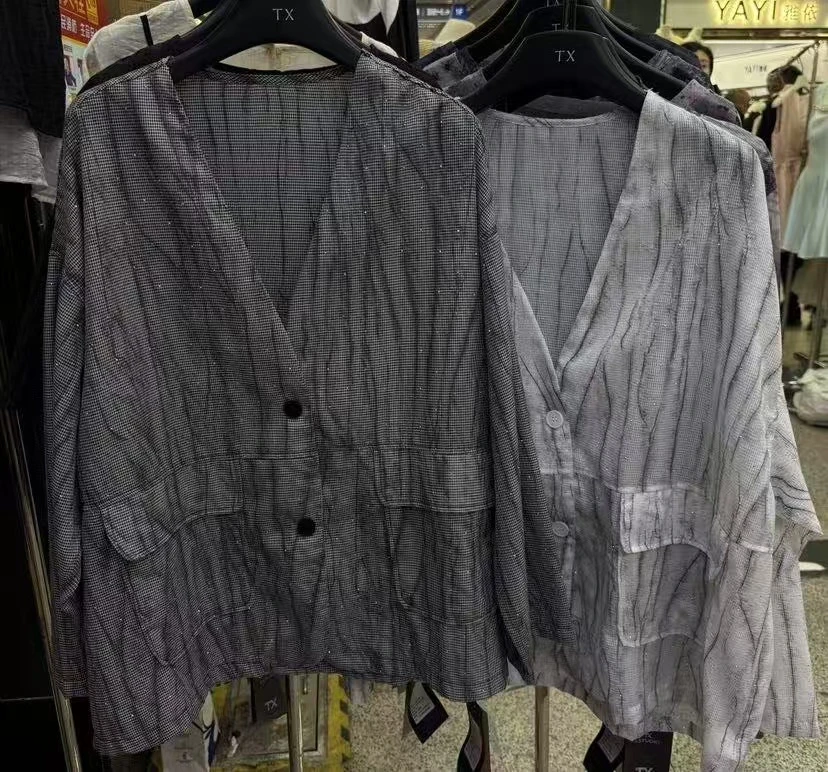 米多多 TX#81792-1#时尚气质西服外套