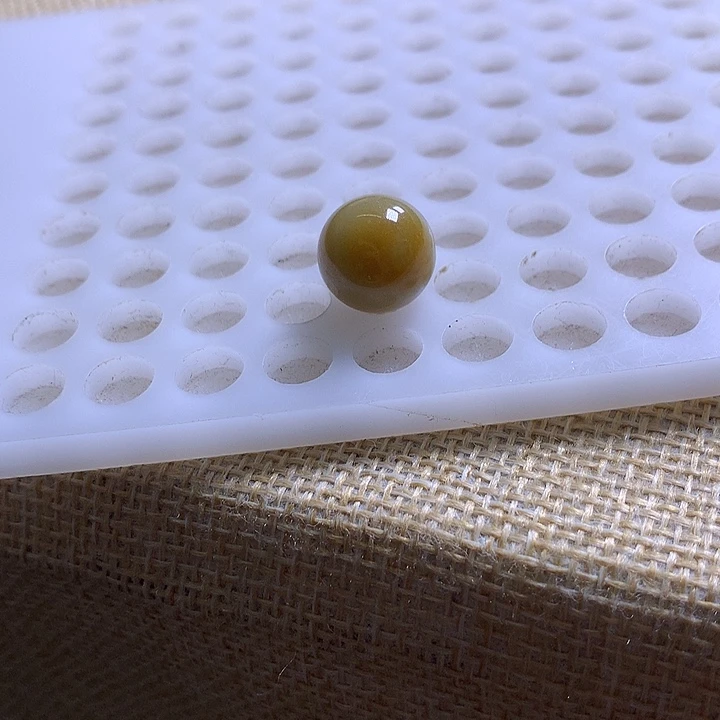 未镶嵌手链翡翠13.5黄翡圆珠