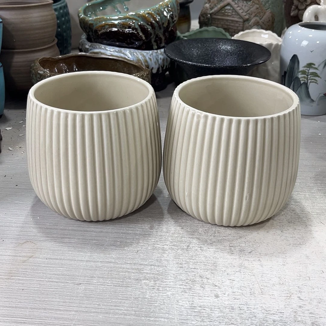 口径  12*13陶瓷绿植多肉微瑕花盆