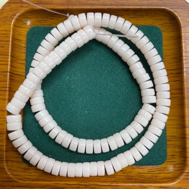 140号6mm粉色直切半成品链子