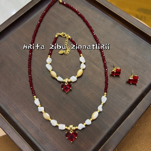 钛钢项链 阿热发新款时尚大方百搭气质个性手工套装轻奢精致复古