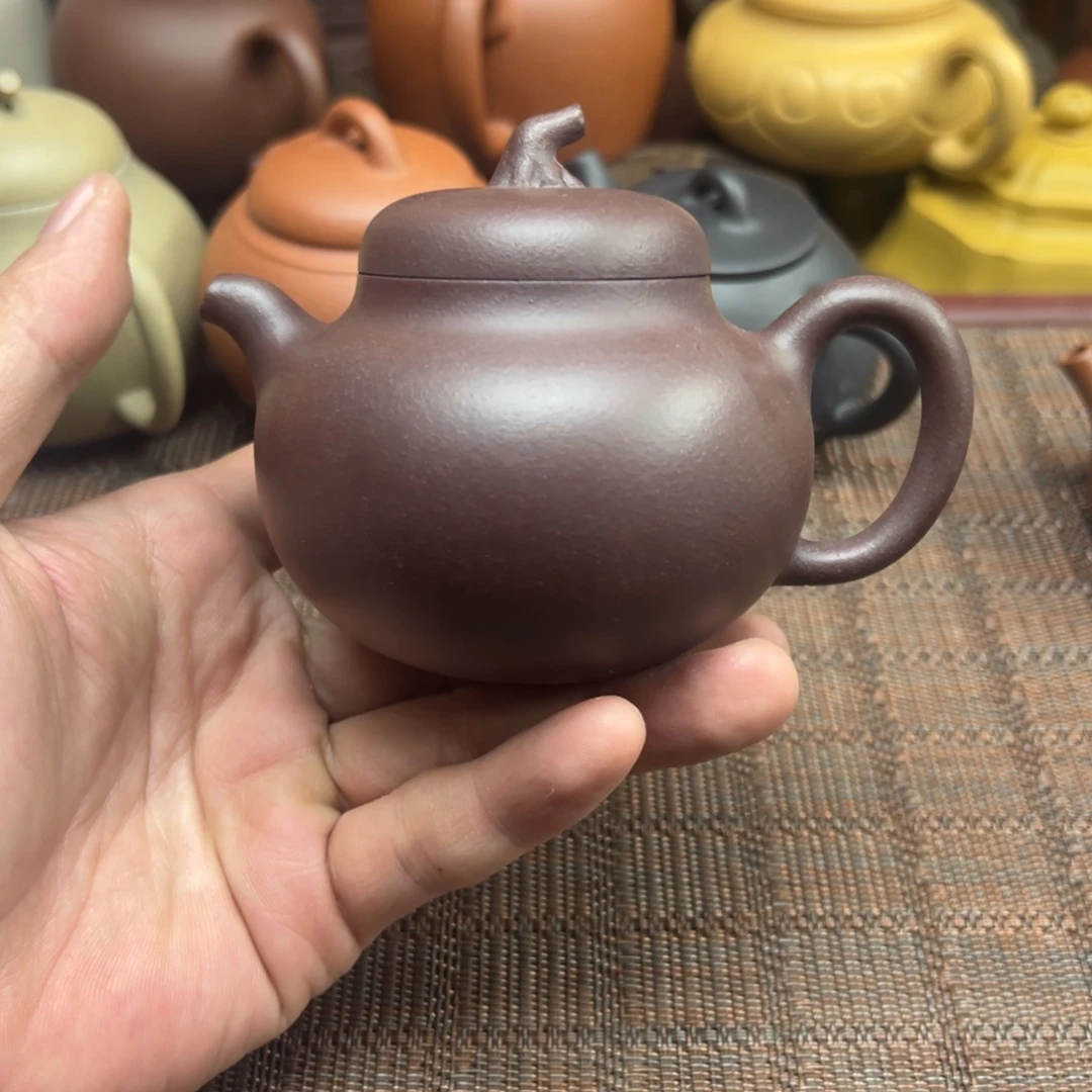 茶壶紫砂宜兴原矿紫砂壶180毫升容量