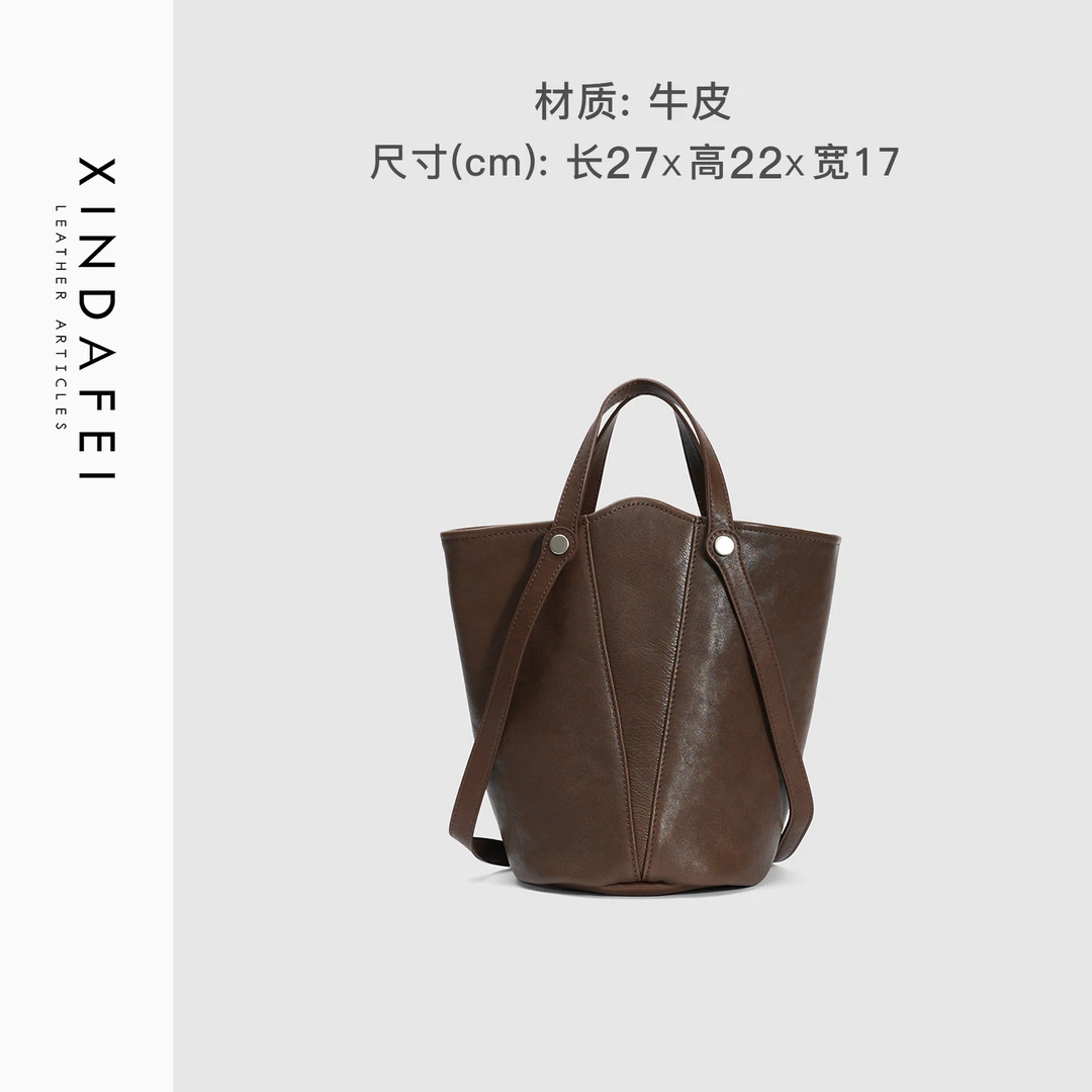 时尚单肩8T889棕色轻奢手提包斜挎女包