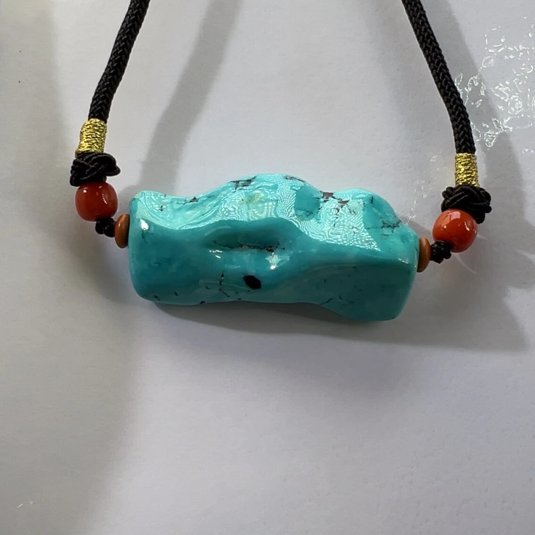 绿松石未镶嵌挂件