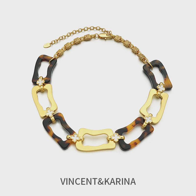 VINCENT&KARINA 铜合金项链 【暖冬】几何欧美嘻哈小众时尚潮流项链