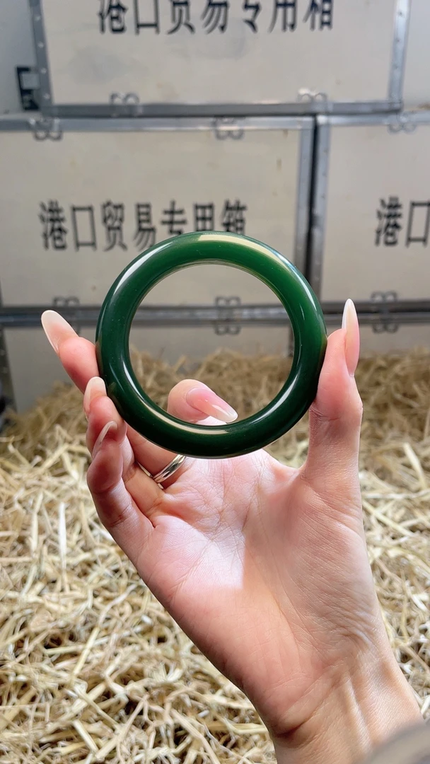 天然辰砂晴水阁精品手镯L8890