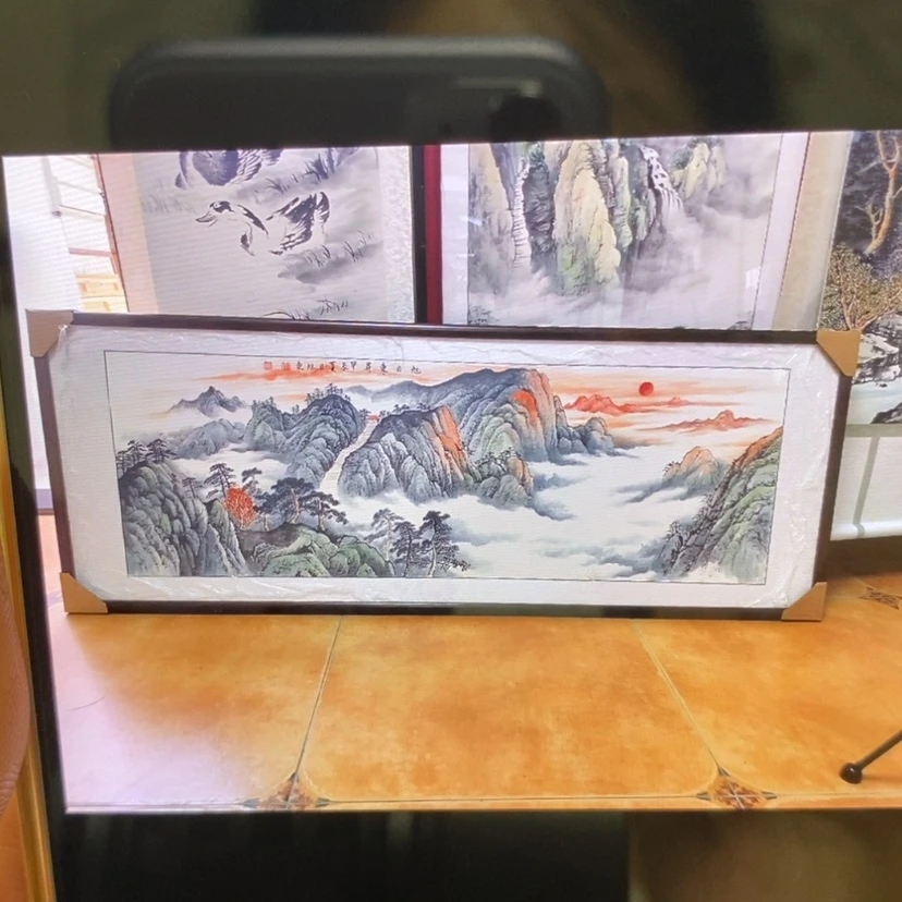 【闪购商品】国画炎***亚手绘国画带框