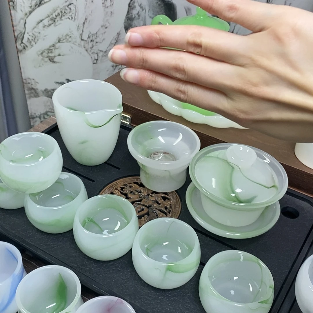 高端琉璃茶具套装