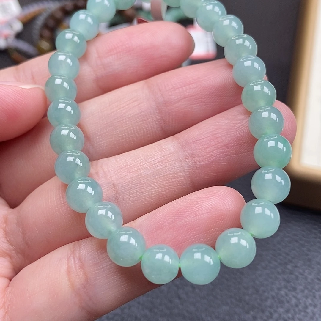 翡翠未镶嵌手链卡7
