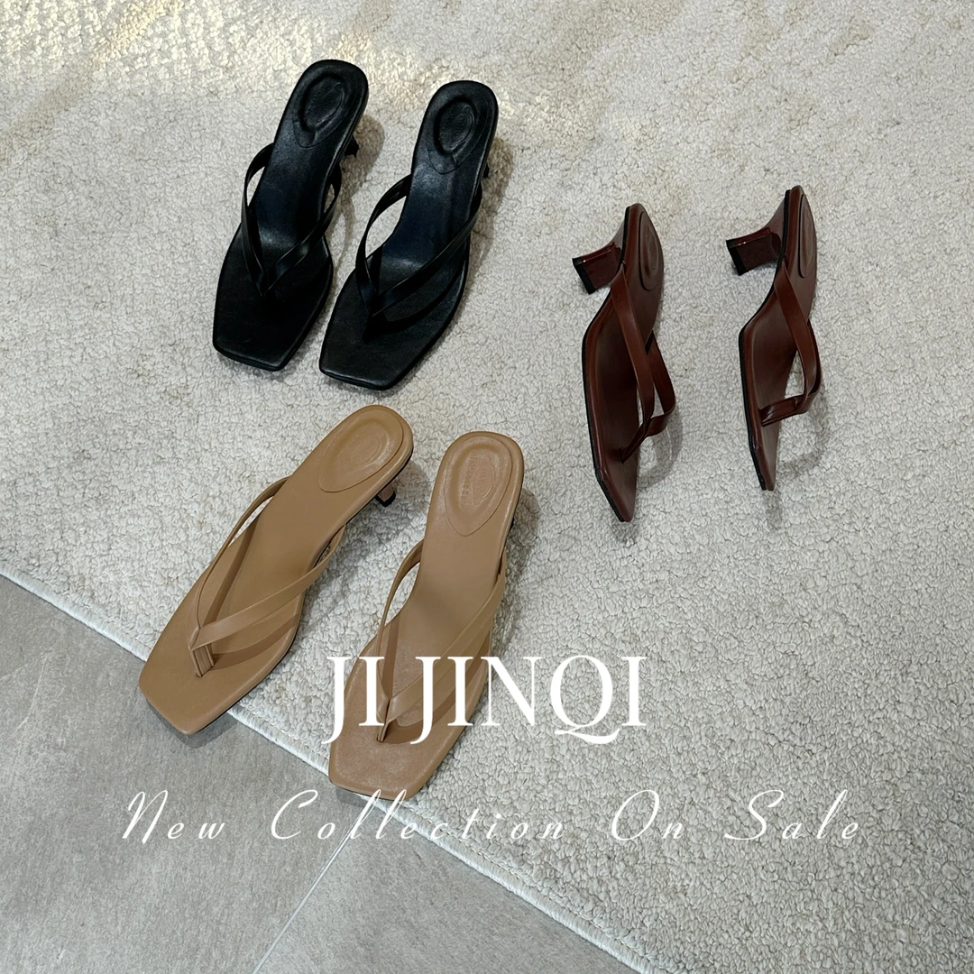 时尚气质休闲设计感简约百搭低跟鞋JINQD0319