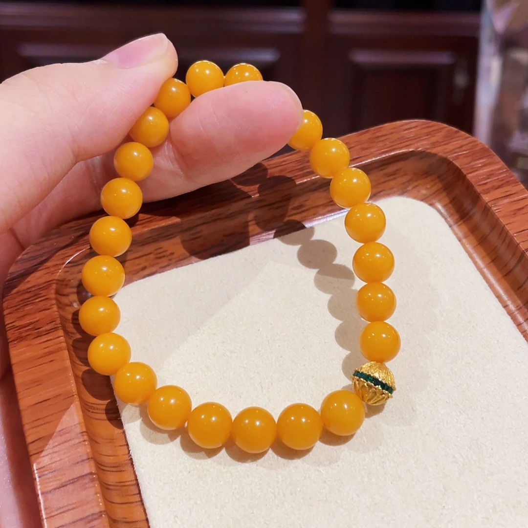 蜜蜡手链未镶嵌手串