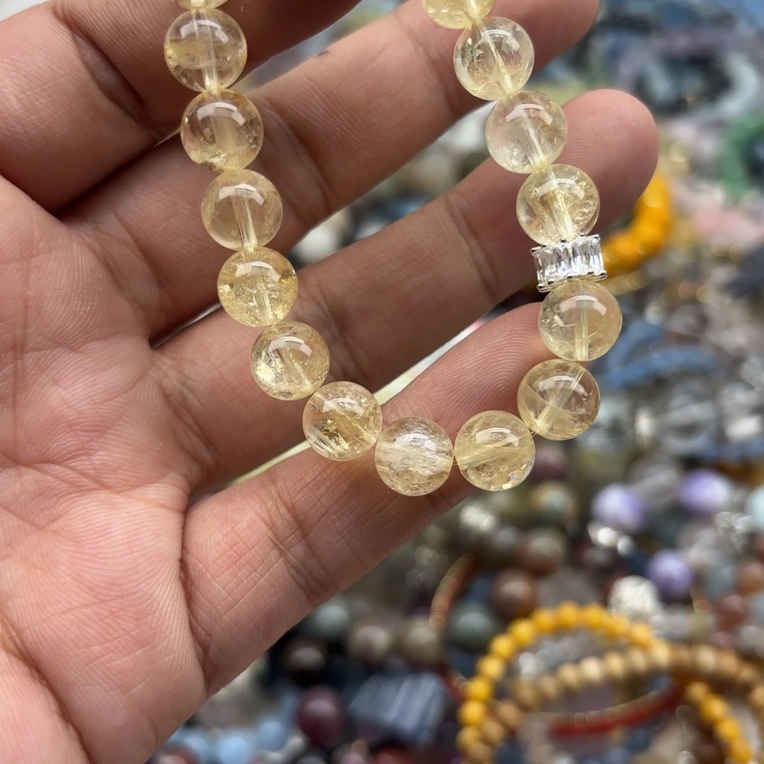 水晶手链银S925镶嵌