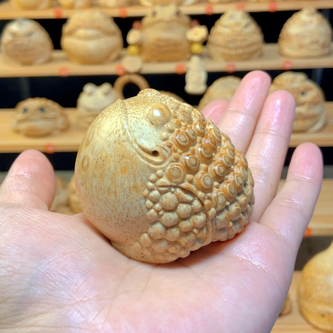 金蟾竹根雕金蟾悟道