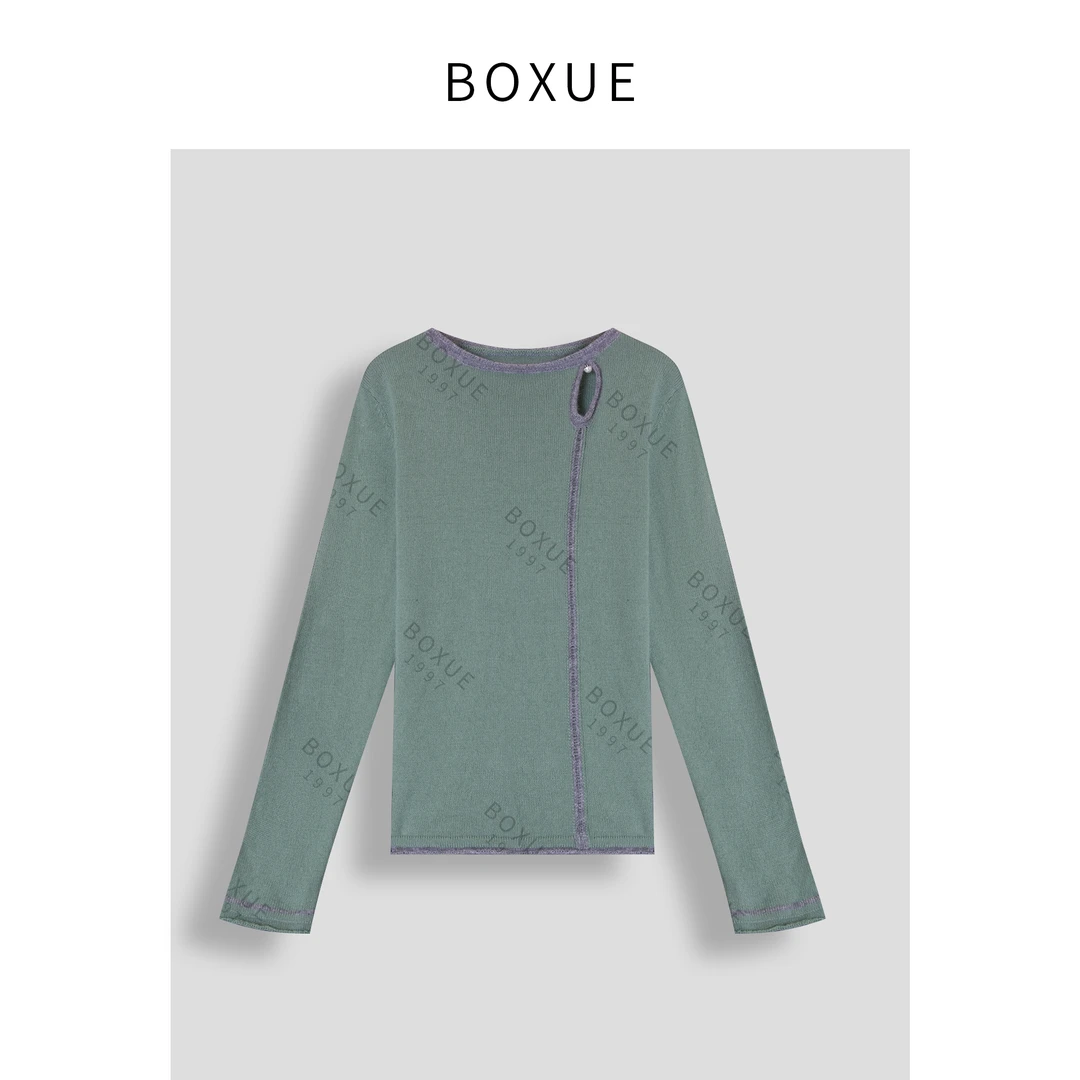 BOXUE 时尚休闲纯色福利款 毛衣#241227A444