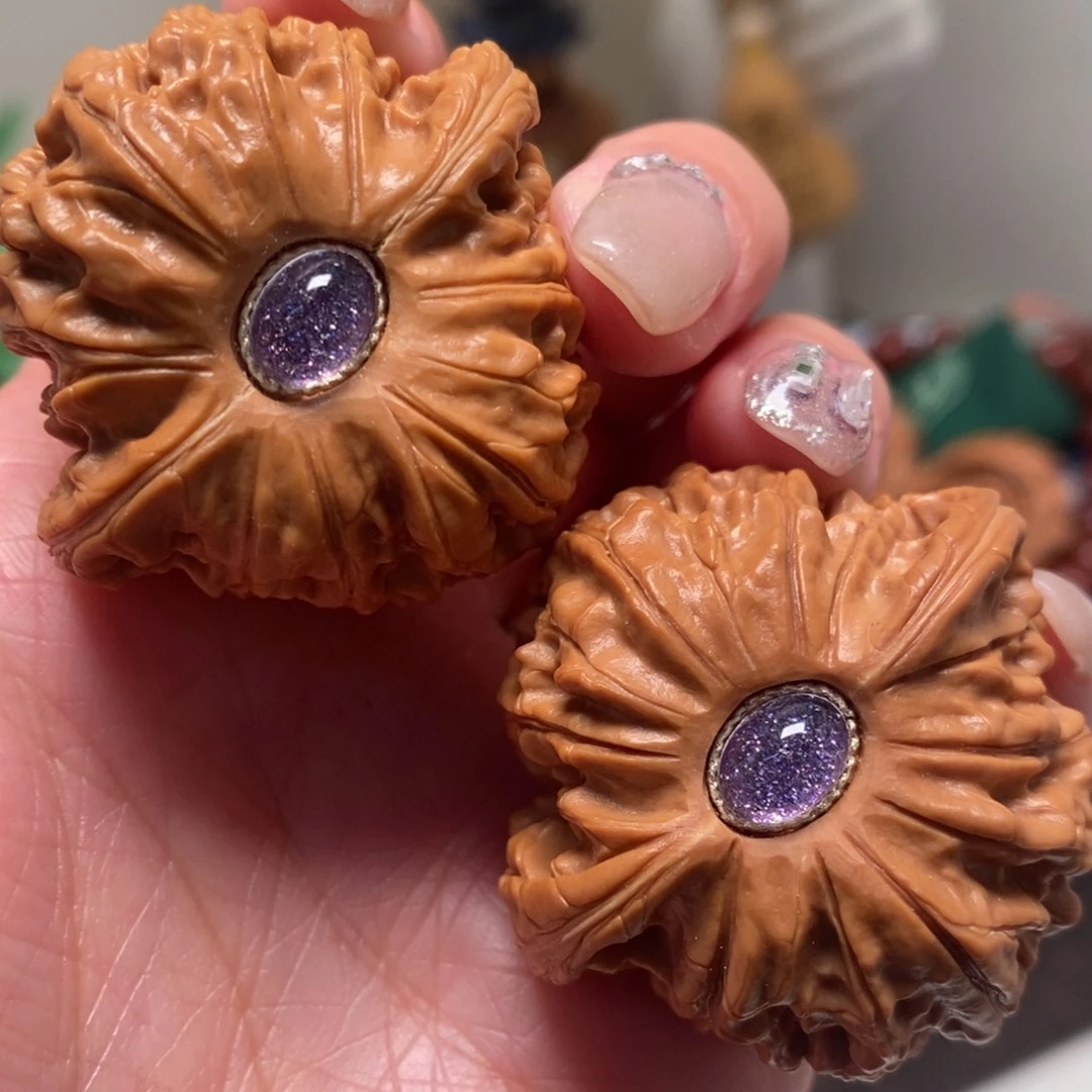 文玩核桃把件41尺寸全品磨盘