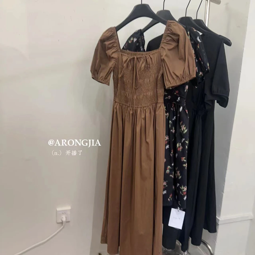 【ARONG阿荣家】连衣裙24172-咖啡色-M