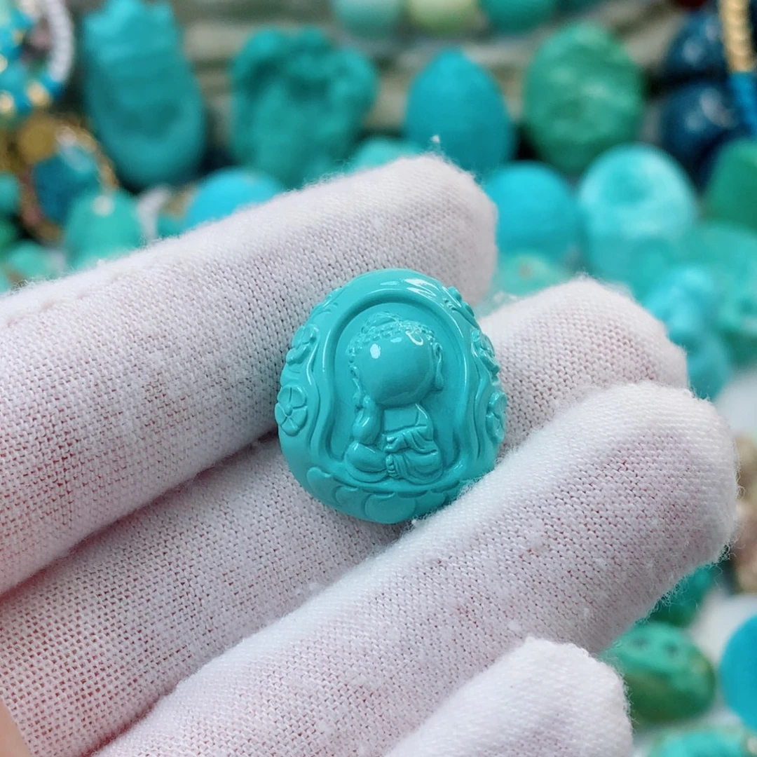 绿松石未镶嵌珠宝半成品