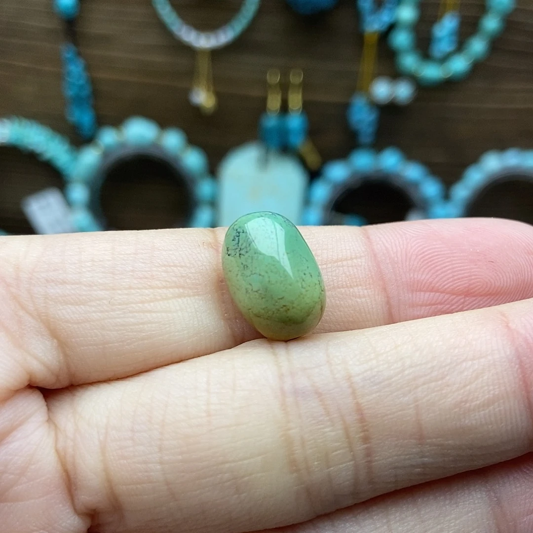 绿松石未镶嵌菜籽糖豆