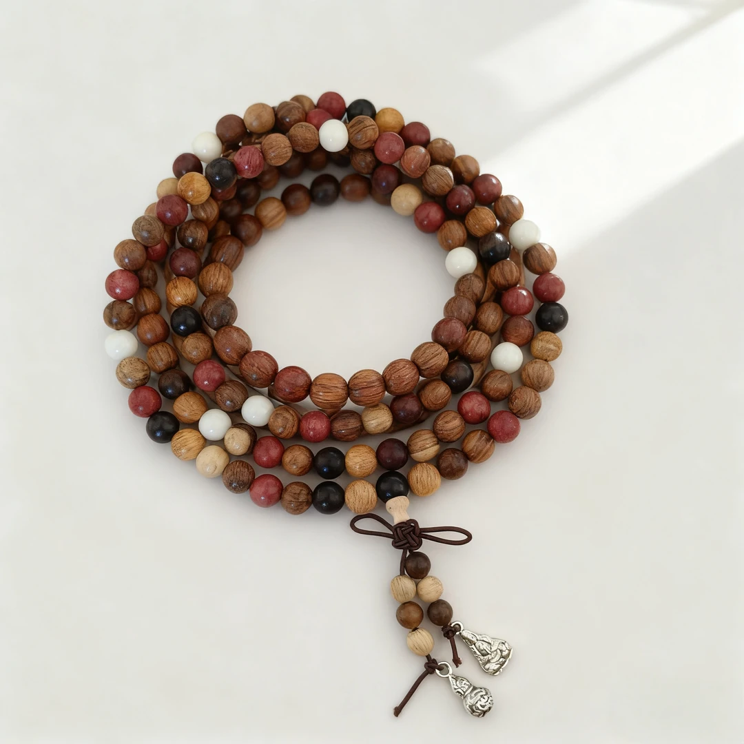 多宝木珠108颗款 精品手串 无礼盒-S 0238