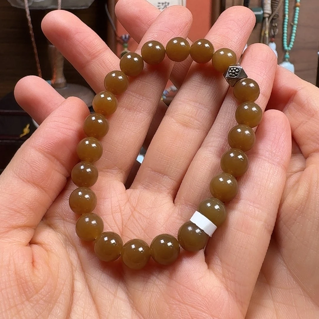 和田玉未镶嵌手链