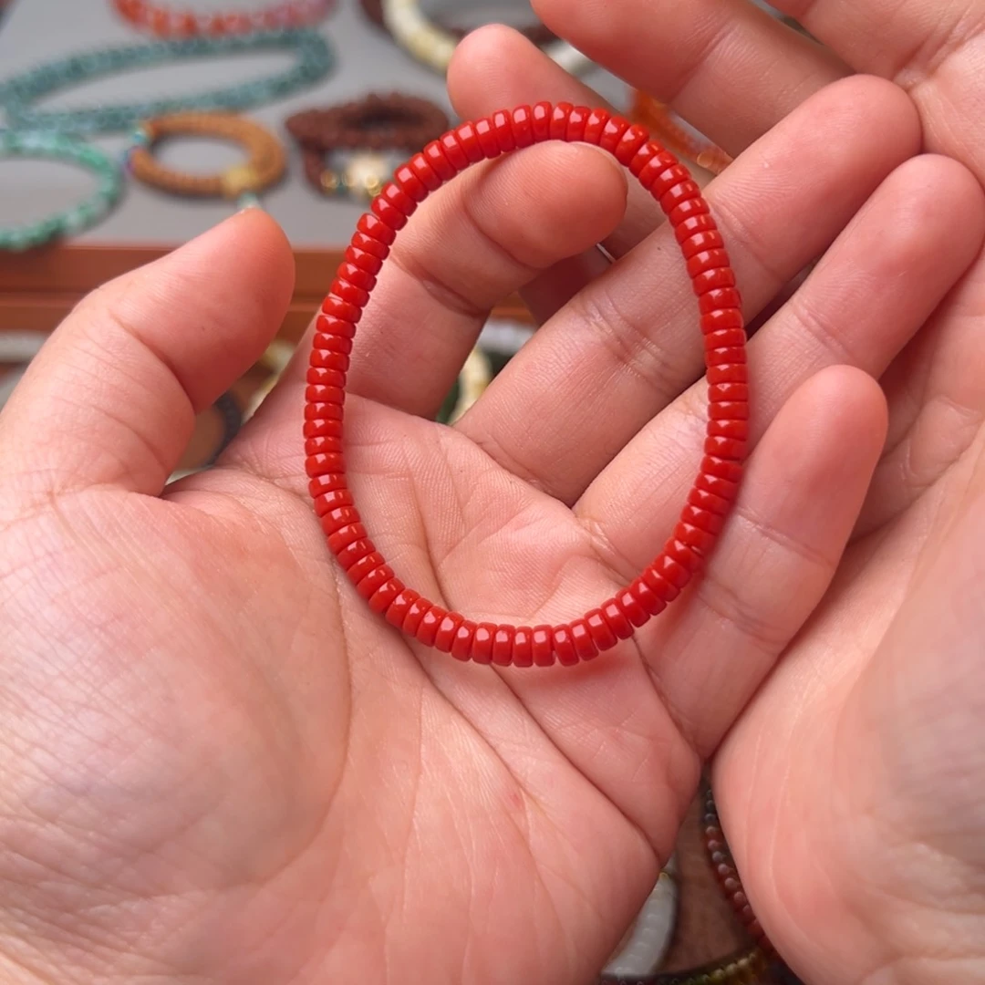 南红玛瑙手链未镶嵌
