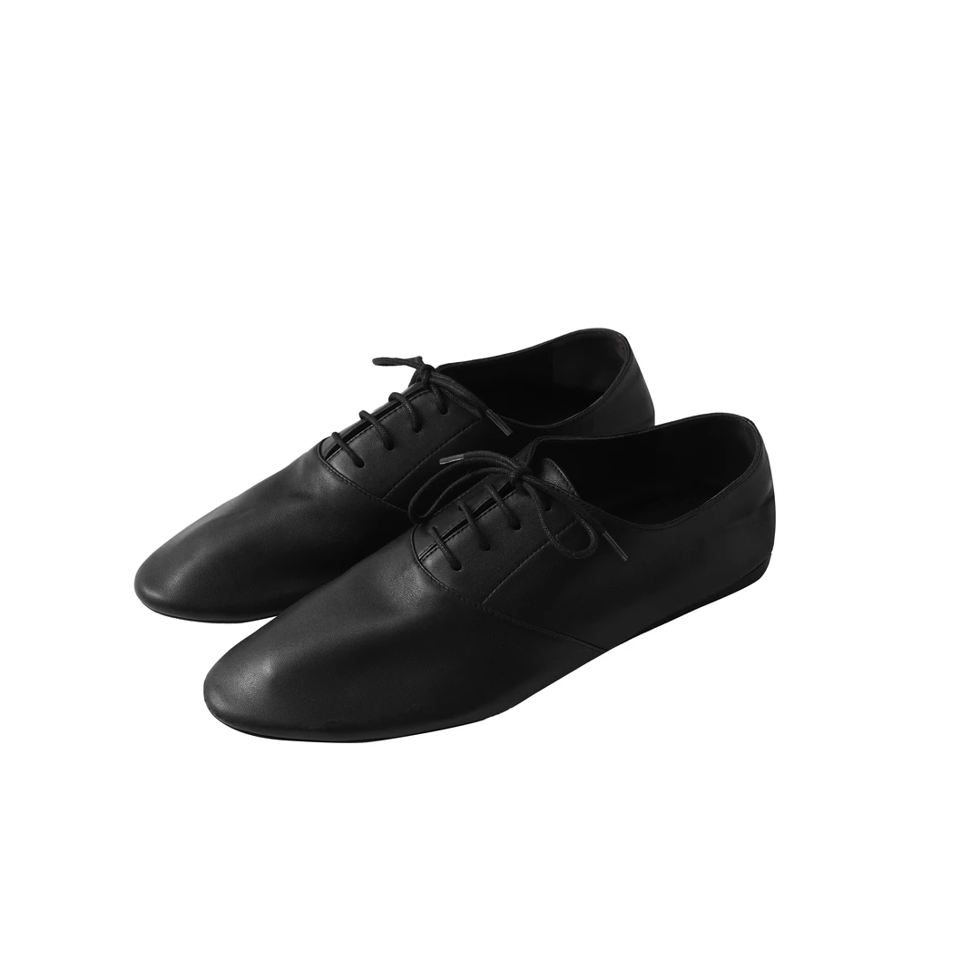 LANGQING 黑色真皮皮鞋43830#