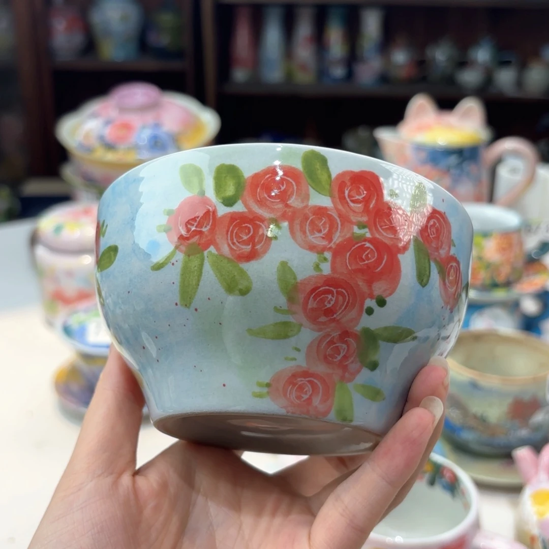 景德镇手绘高温釉下彩陶瓷茶具