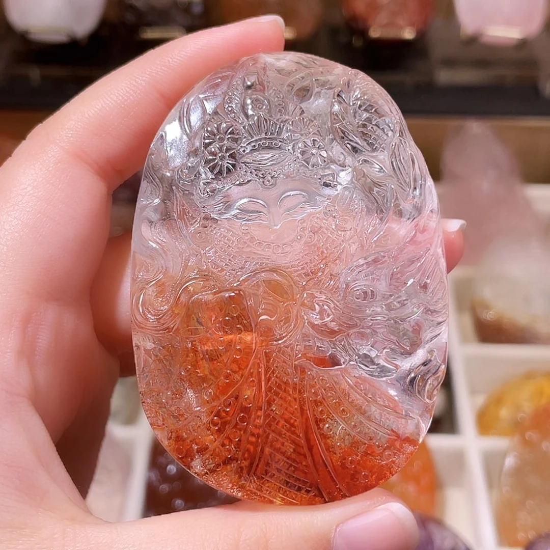 颈饰未镶嵌水晶红胶花