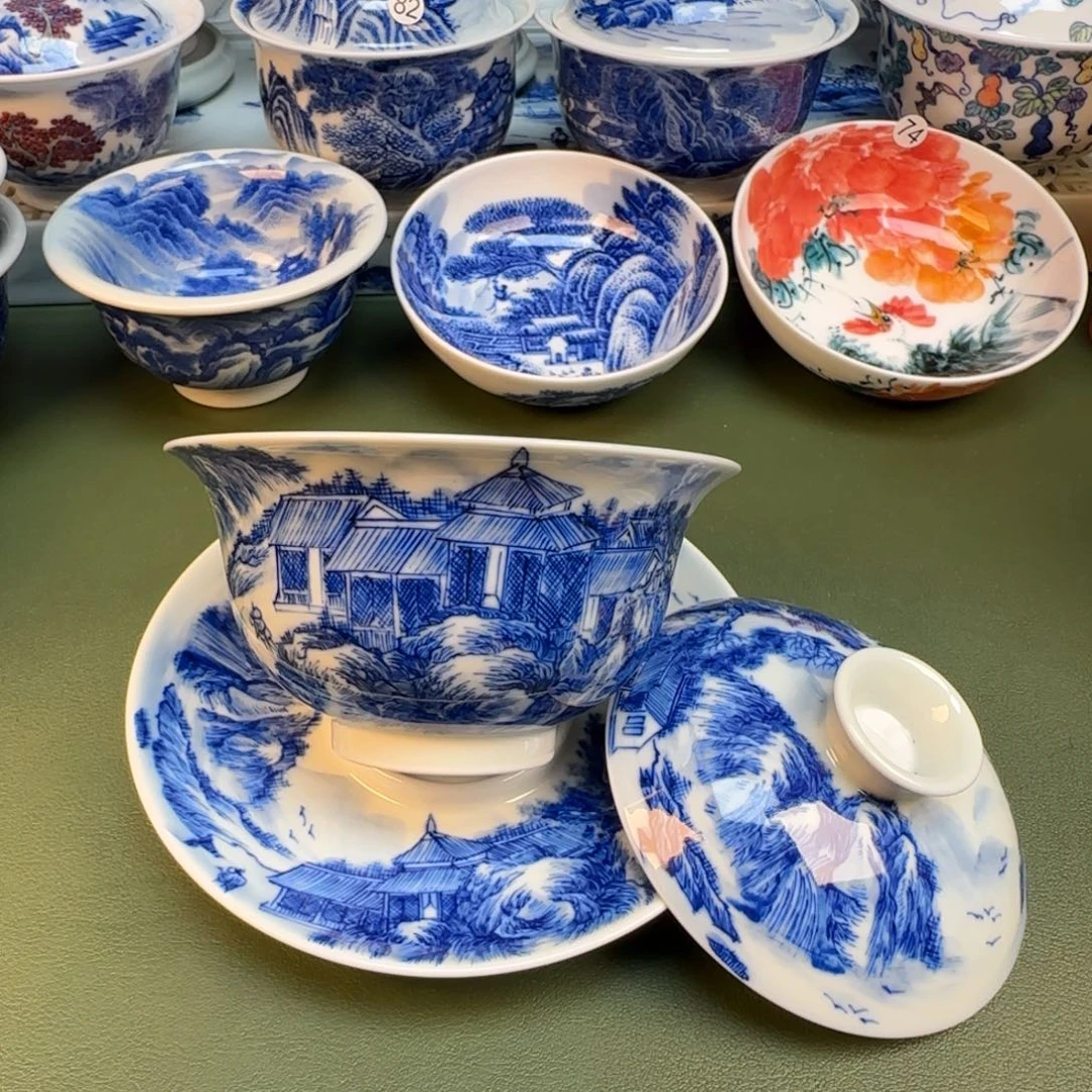 纯手工纯手绘茶具石头87