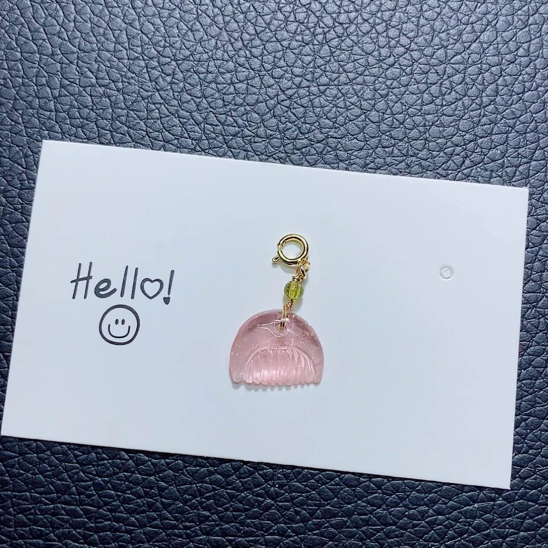 18K金镶嵌颈饰碧玺小滴流