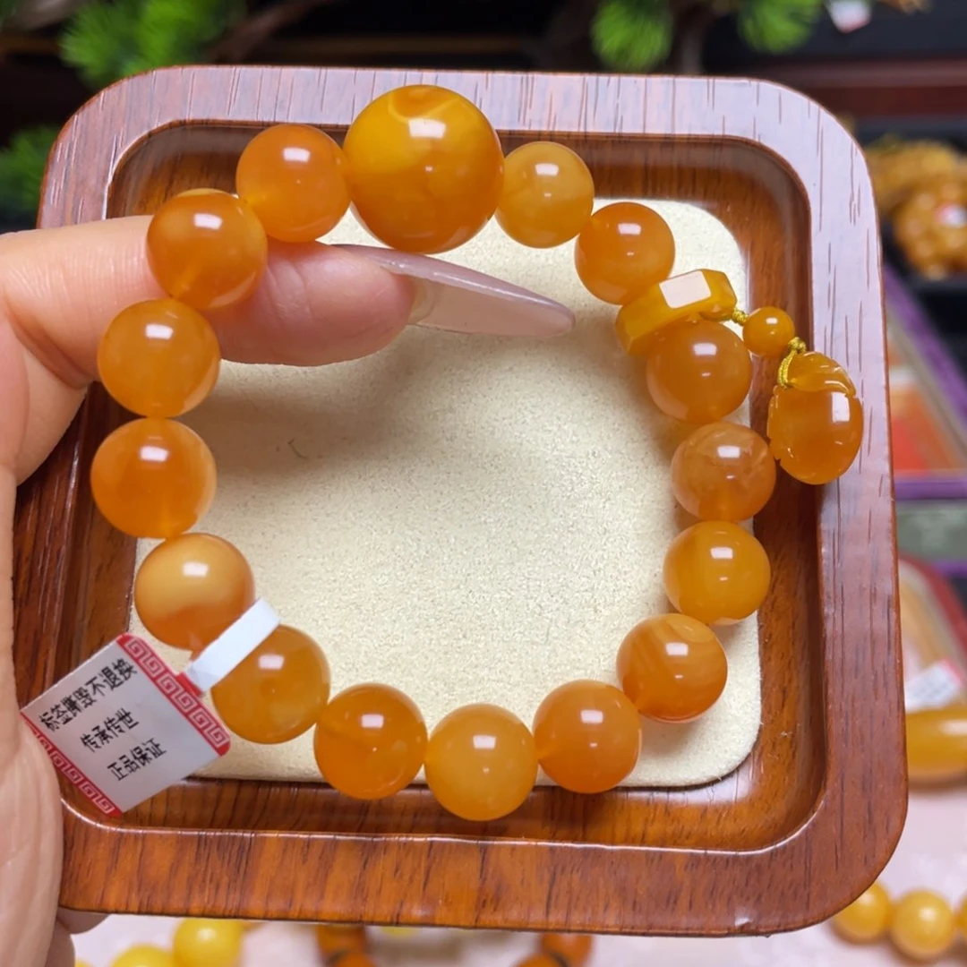 蜜蜡手链未镶嵌手串