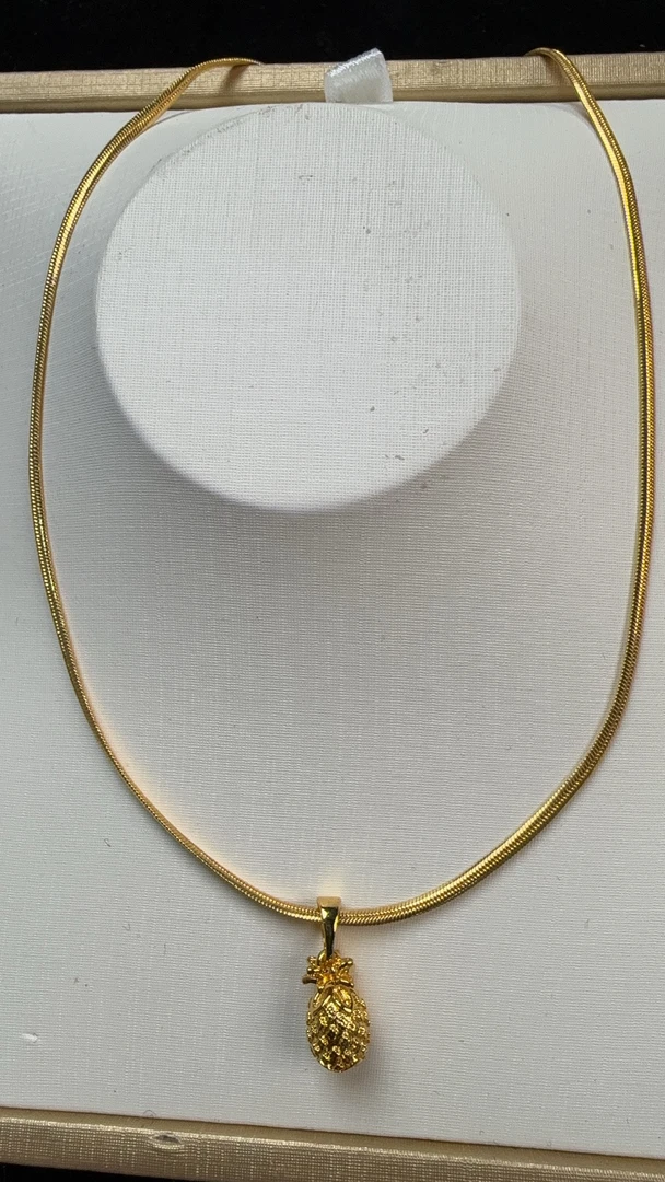 铜合金项链 Dlzea时尚休闲菠萝项链708