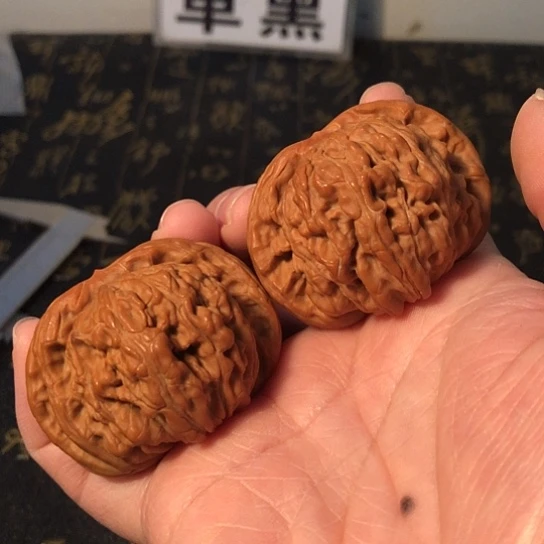 文玩核桃把件四座楼48mm