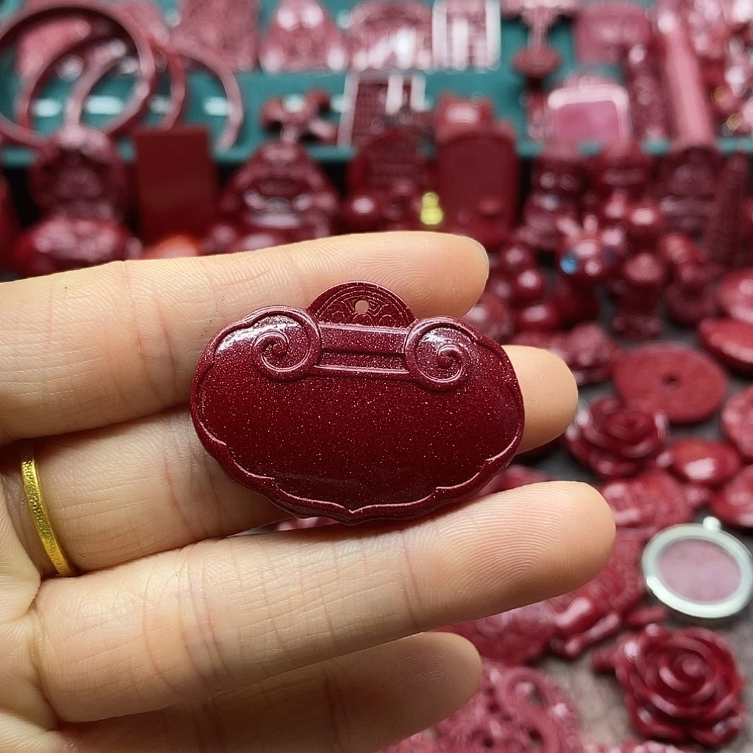 天然辰砂朱砂吊坠