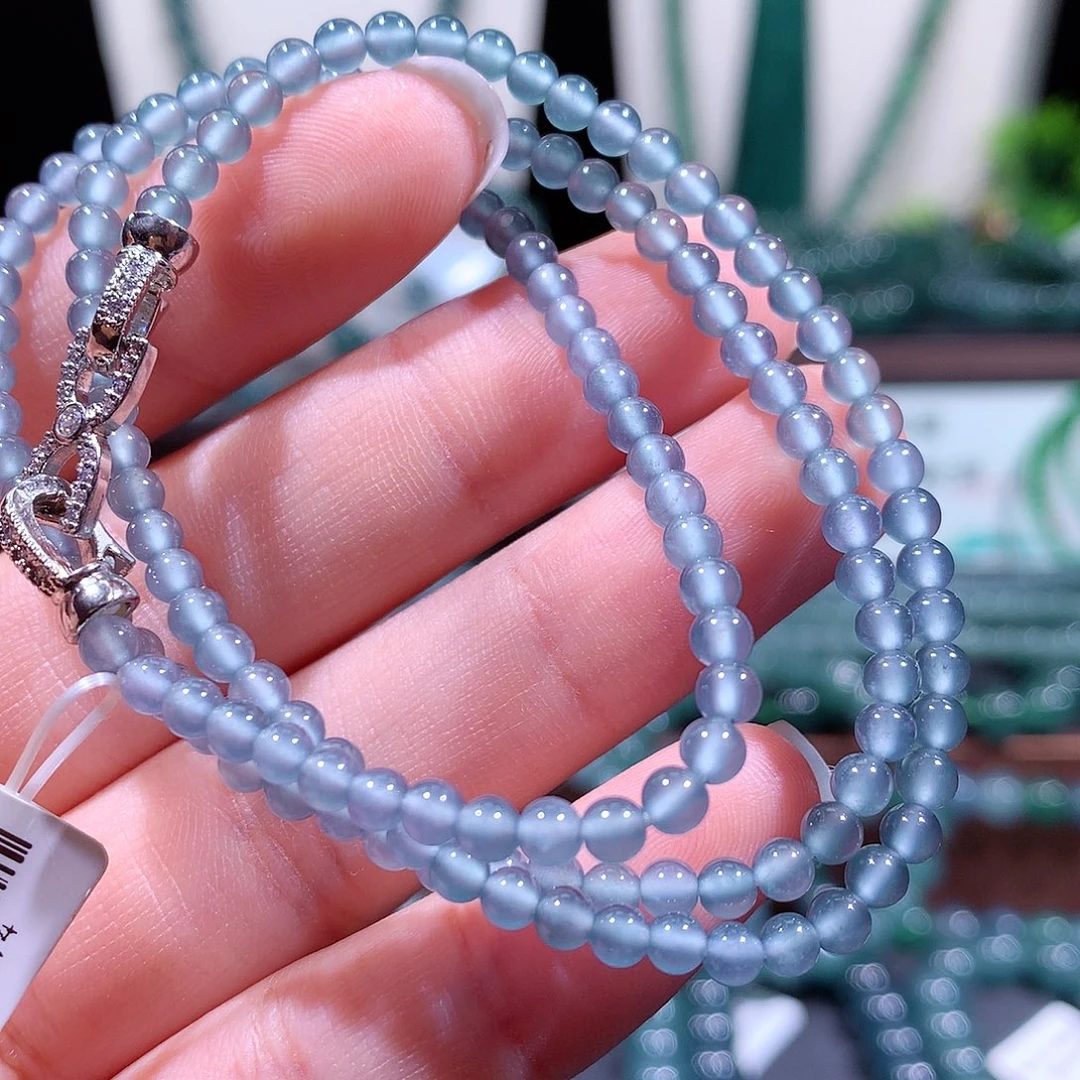 翡翠未镶嵌手链天然a货翡翠手串3.5