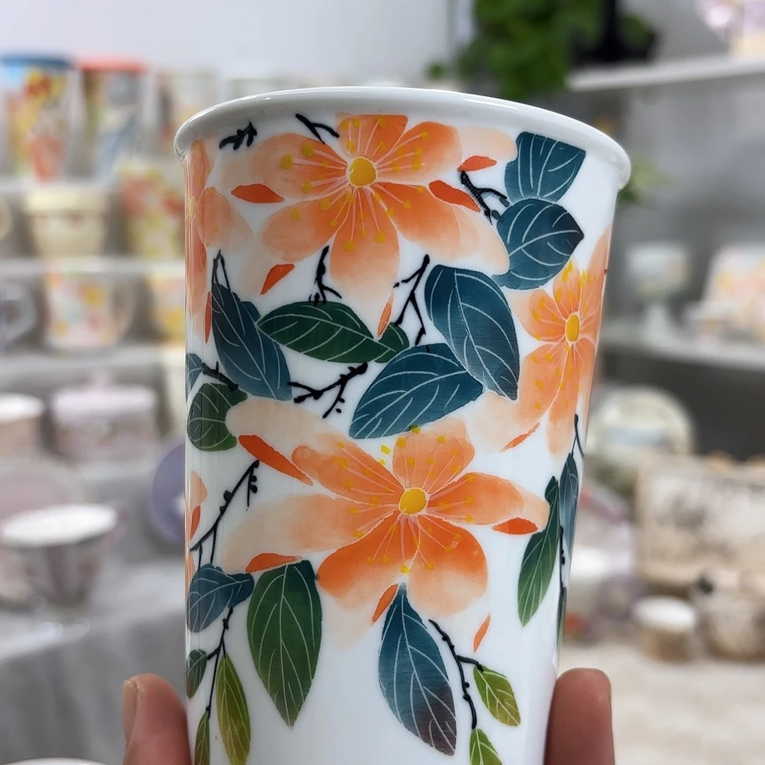 手绘创意高温釉下彩陶瓷