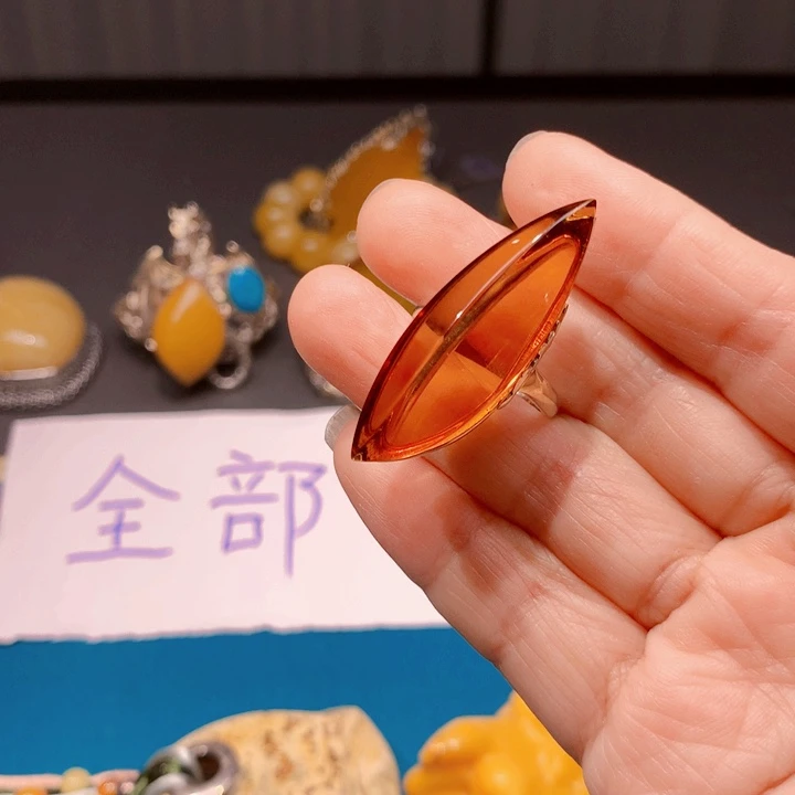 手链琥珀银S925镶嵌波兰设计款琥珀蜜蜡