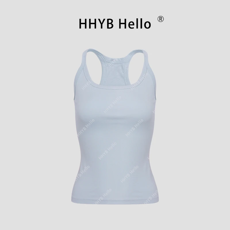 HHYB Hello辣妹修身无袖小吊带2025新款外穿内搭背心253022