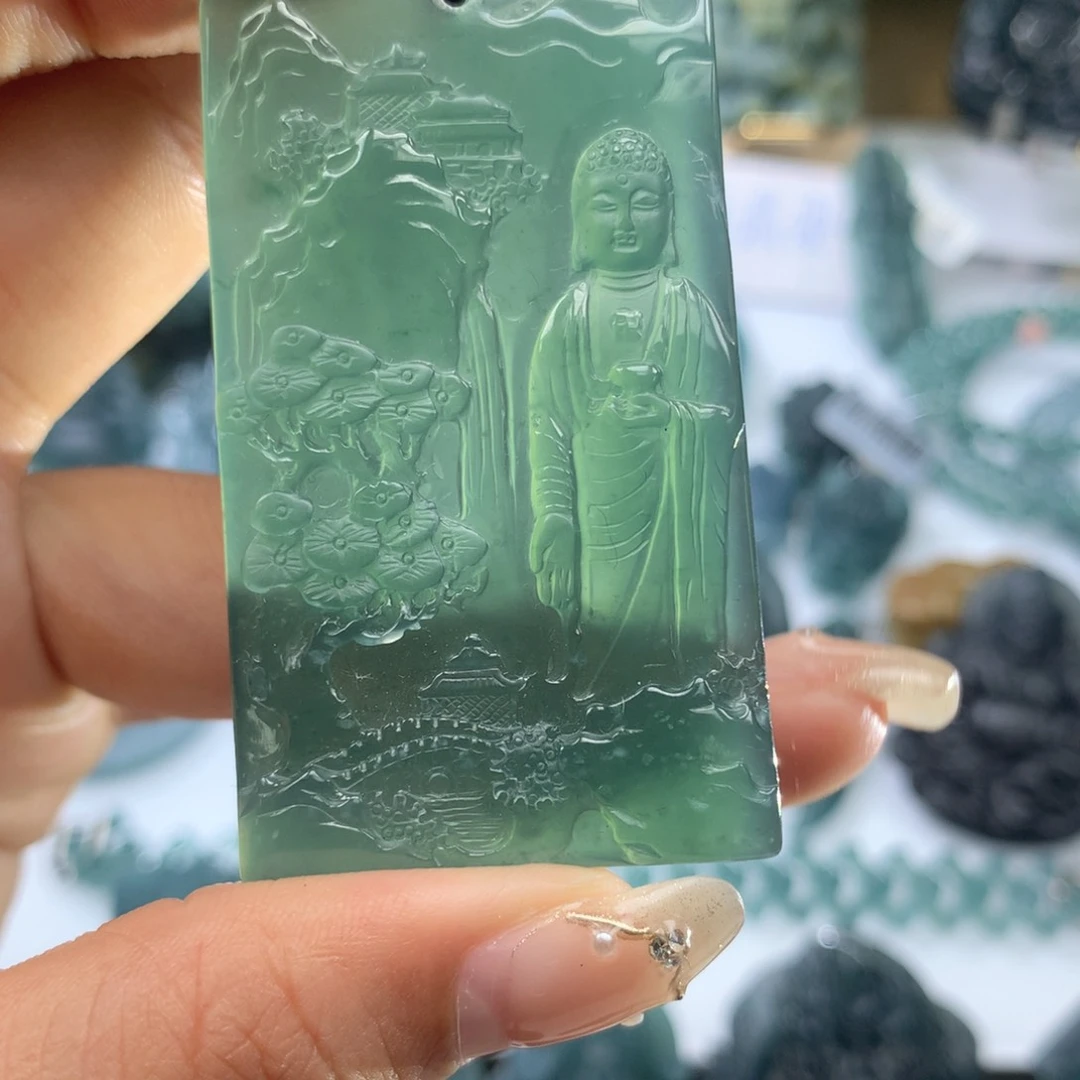 翡翠未镶嵌颈饰天然翡翠