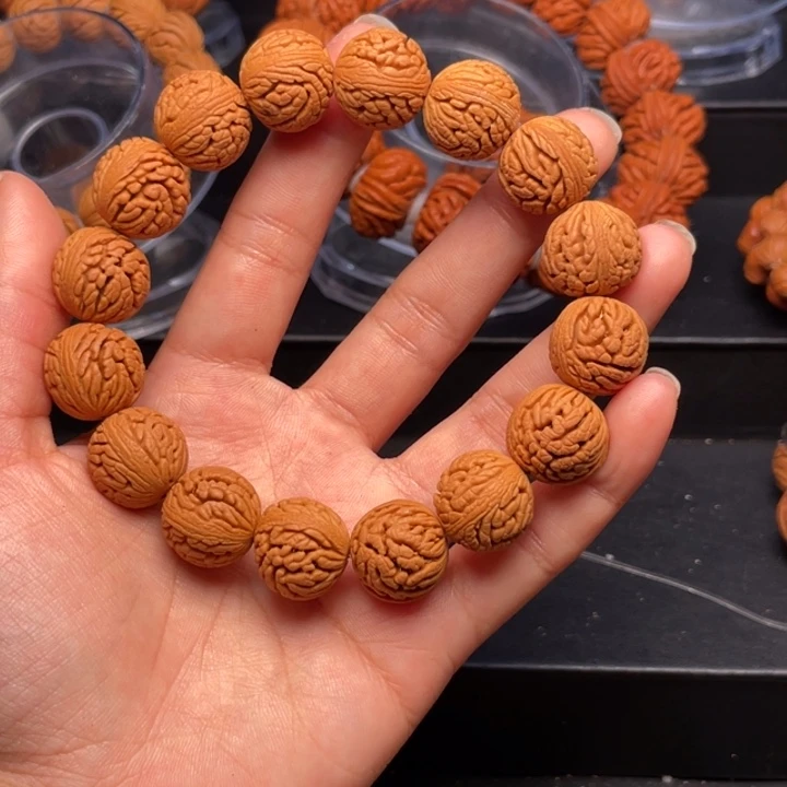 桃核手串绣球桃核15