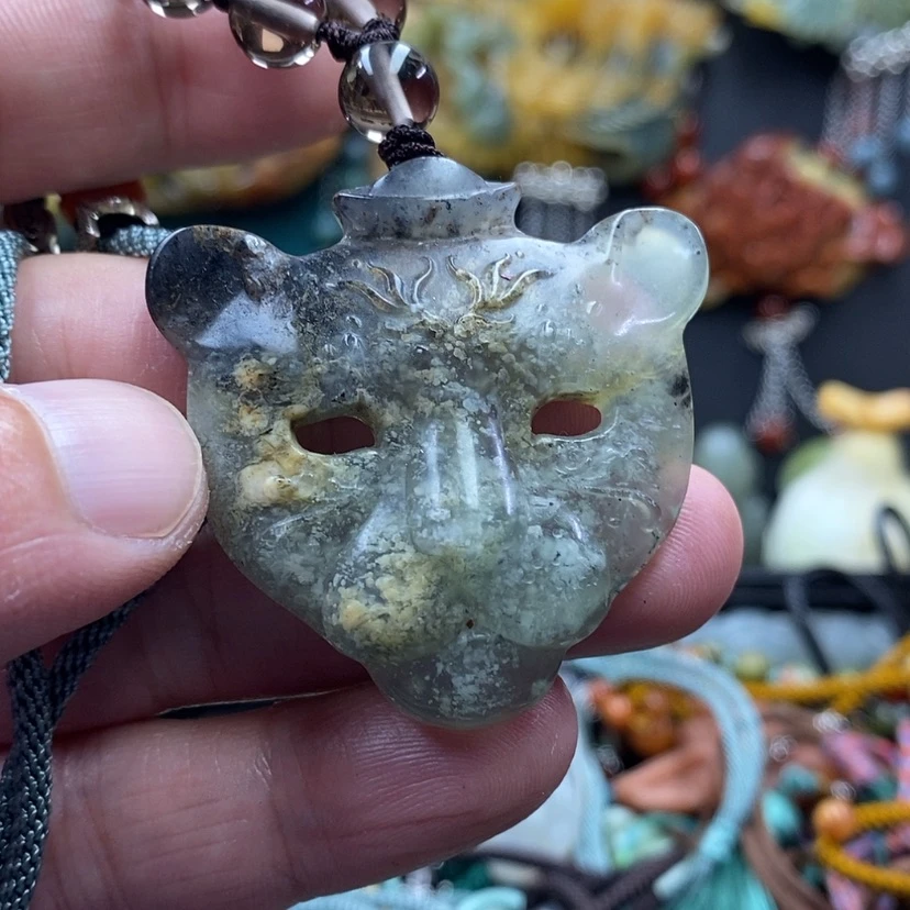 【闪购商品】蛇纹石玉未镶嵌吊坠