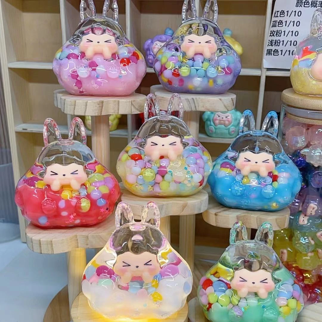 【好运来】植绒熊猫/流沙塔塔  DIY配件小摆件