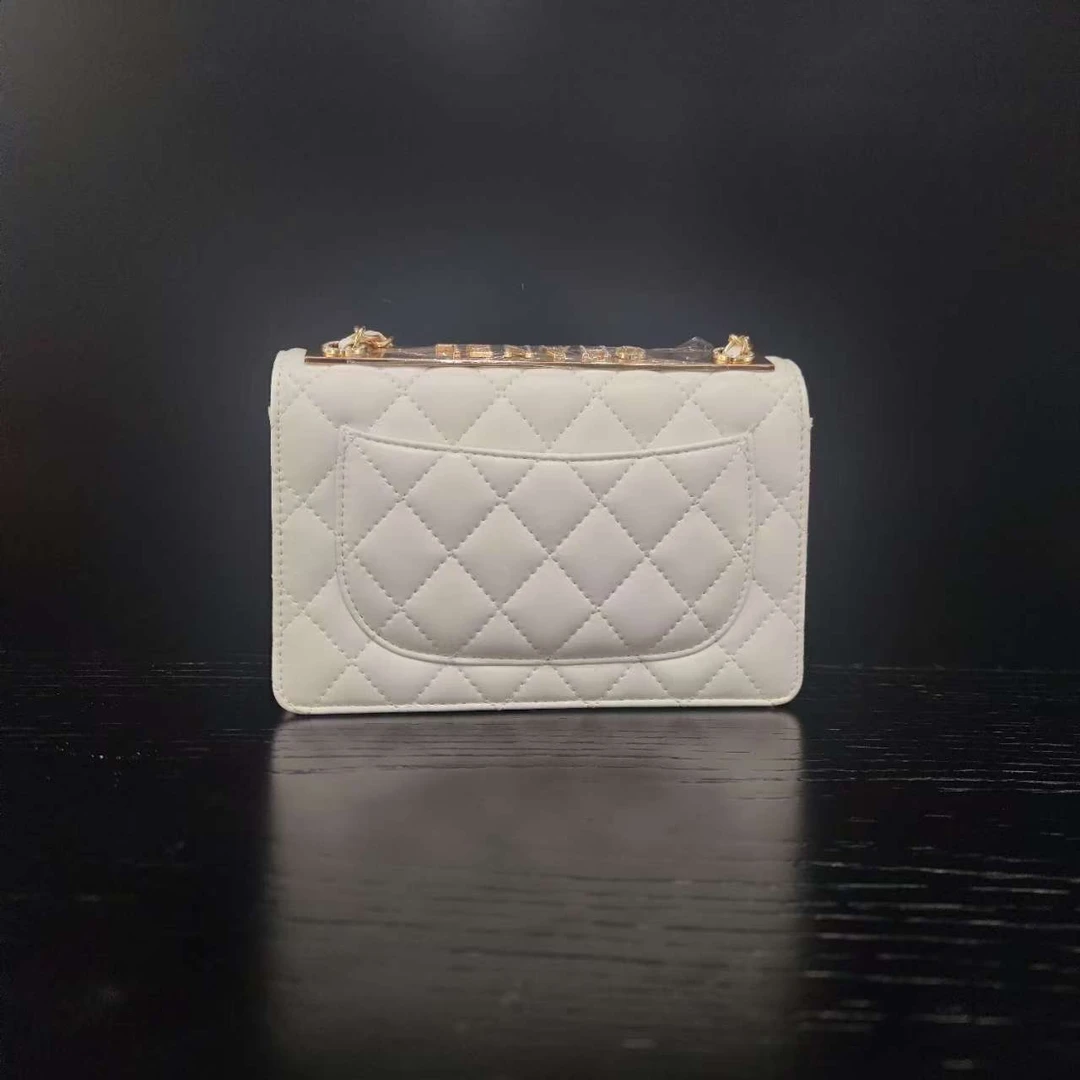 COCO DICV2025新款高端定制时尚女包 铁豆腐 白色蓝色黑色18cm