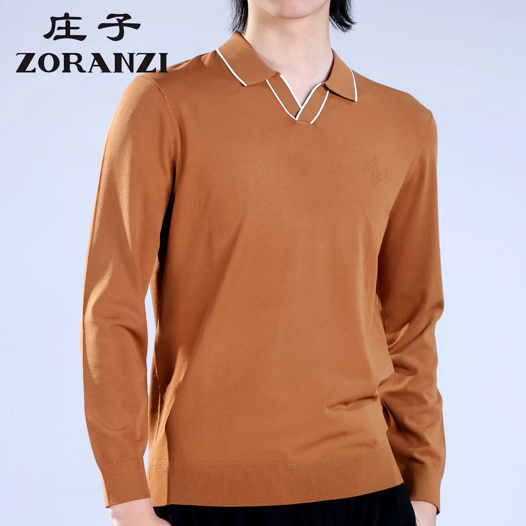 ZORANZI/庄子男装时尚套头款polo标准海鸥领上衣衫翻领ZZQ19572