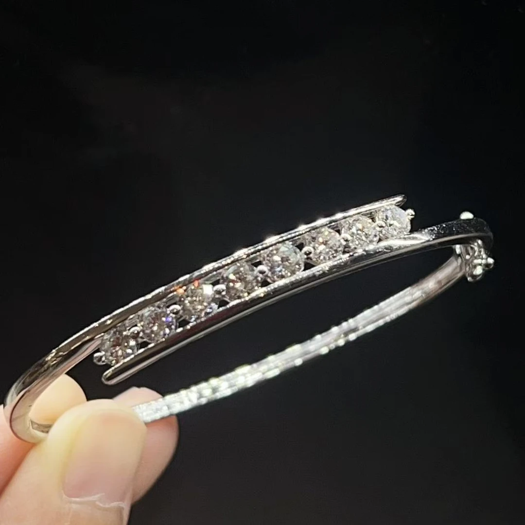 7姐专场/18K 白金钻石手镯